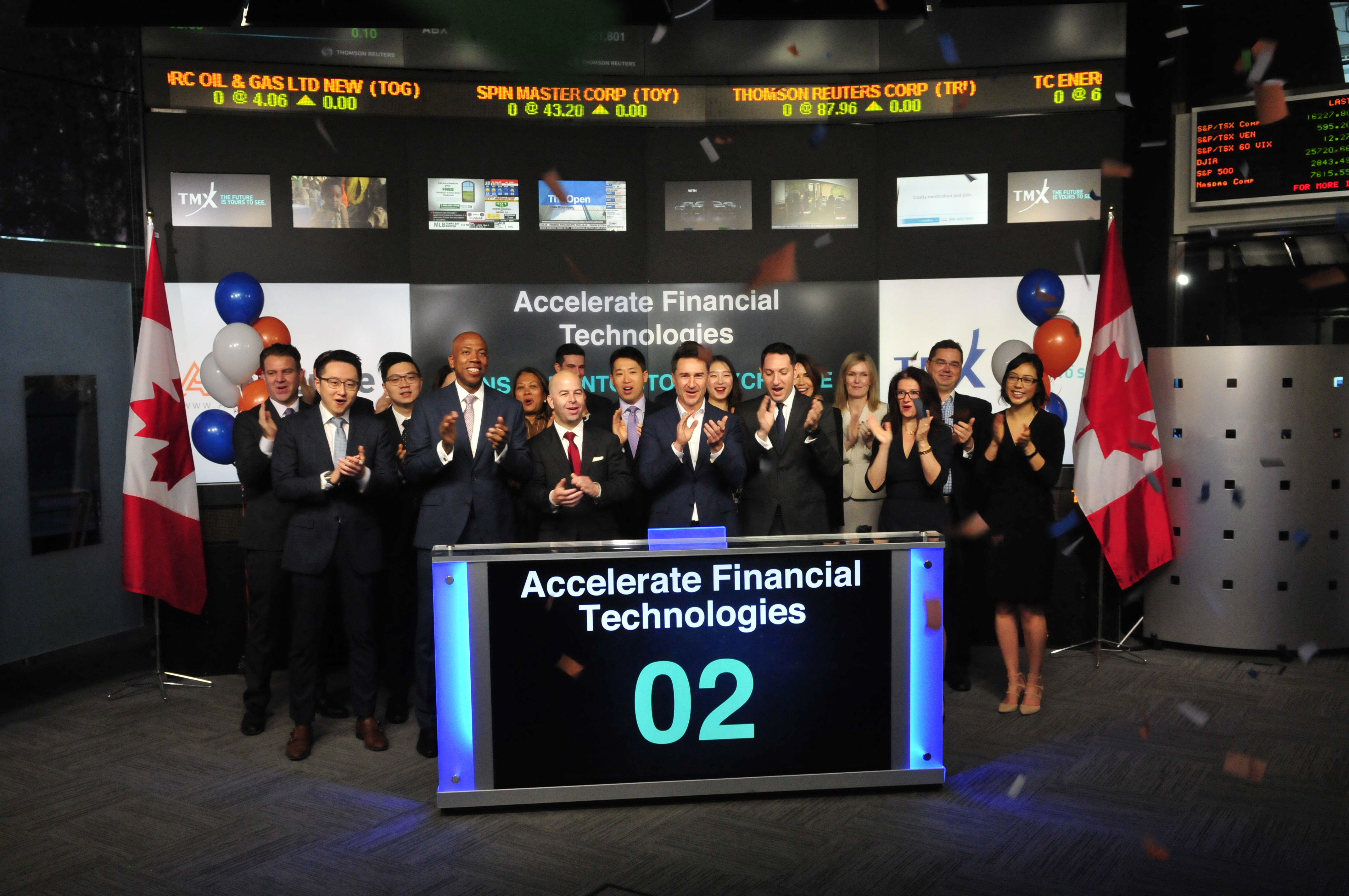 Accelerate Financial Technologies Inc. Opens the Market