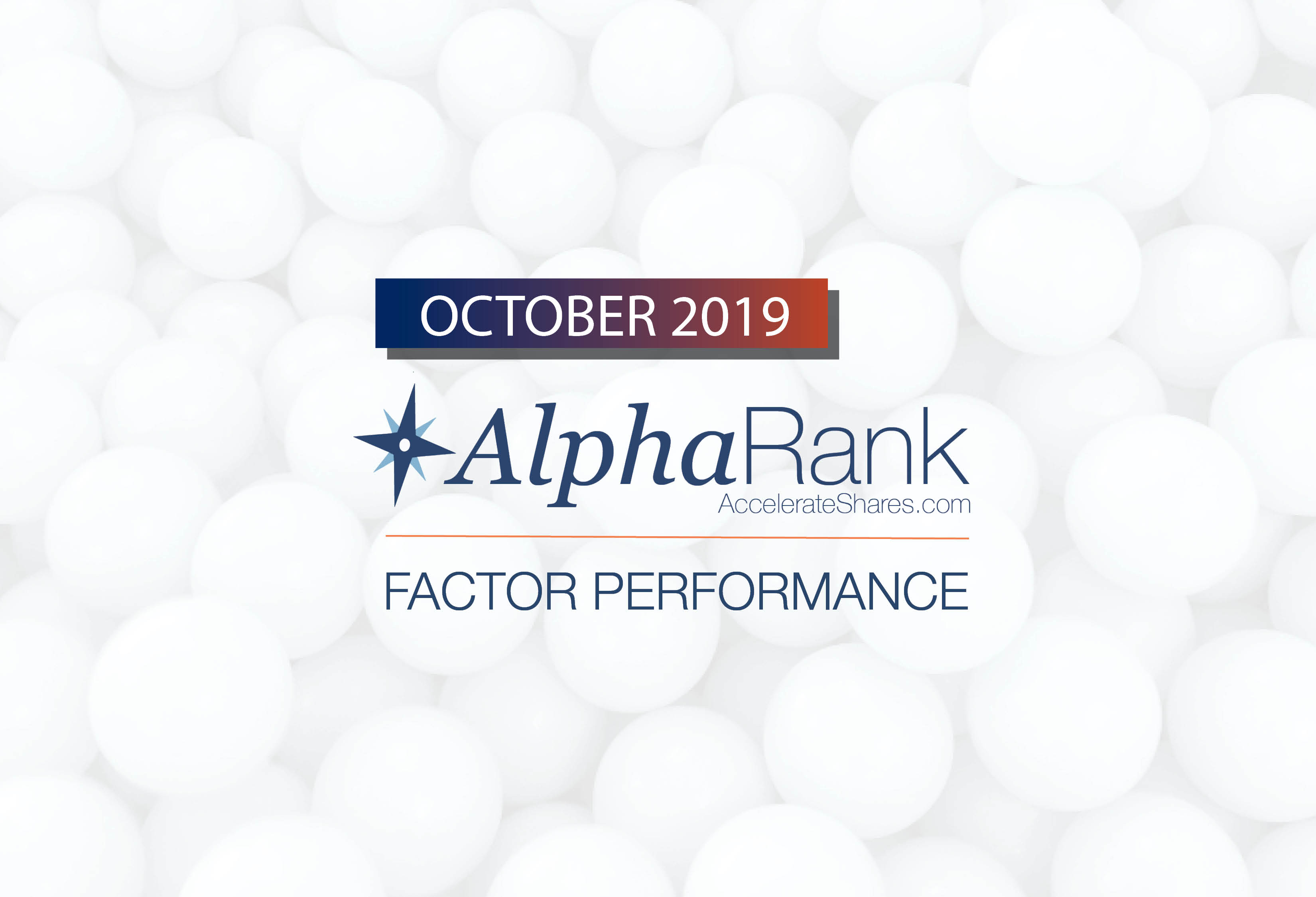 AlphaRank Factor Performance—October 2019