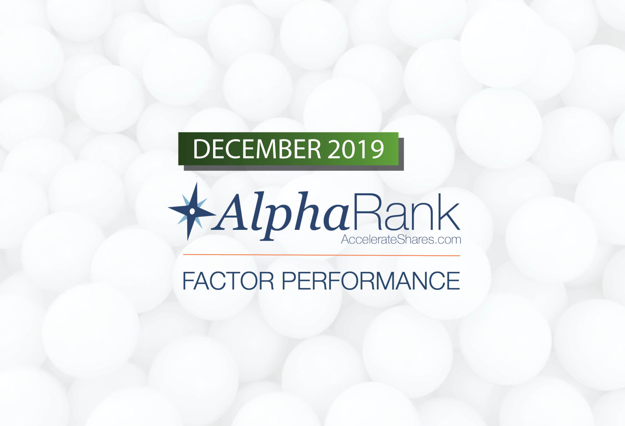 AlphaRank Factor Performance—December 2019