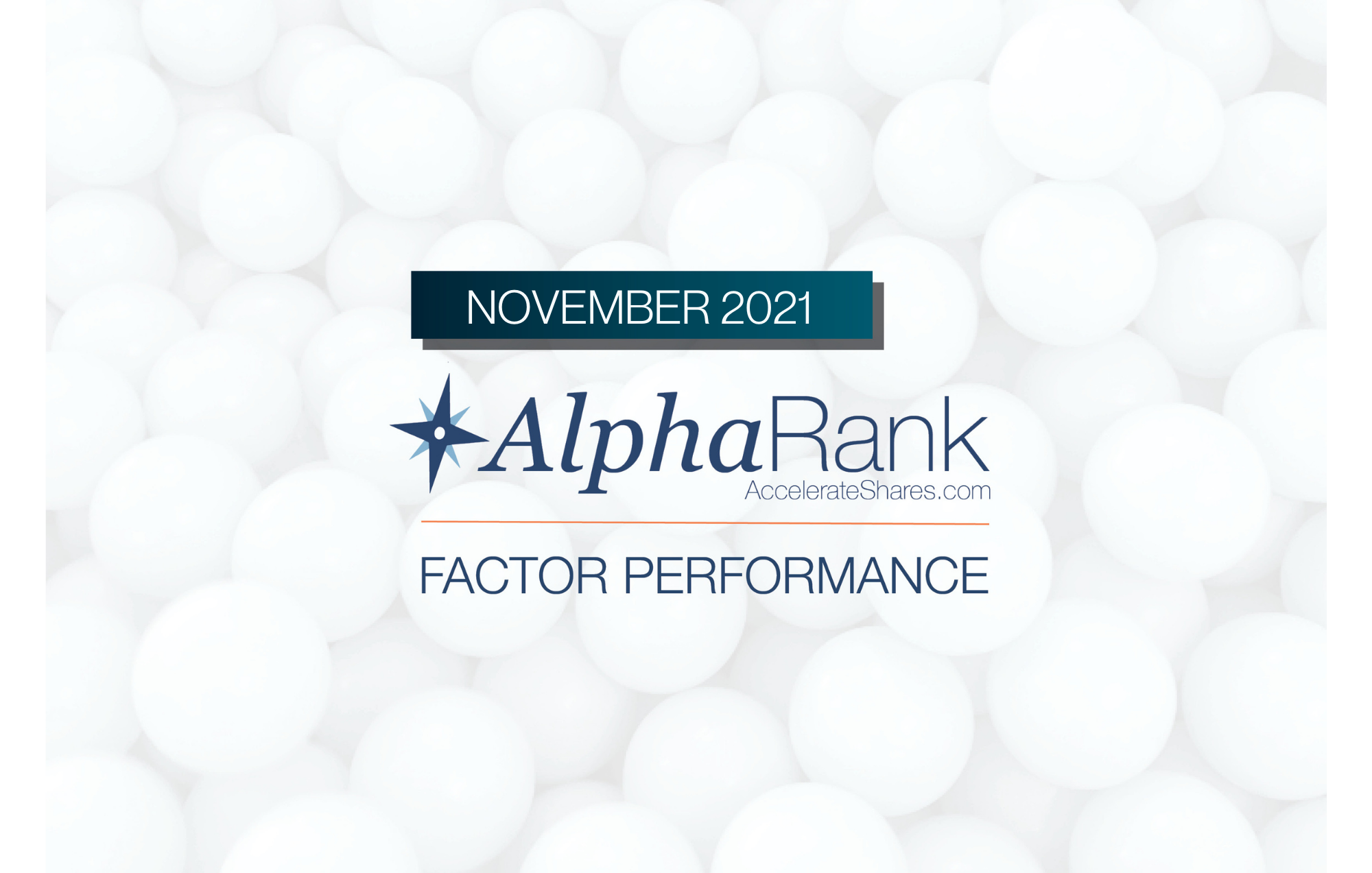AlphaRank Factor Performance – November 2021