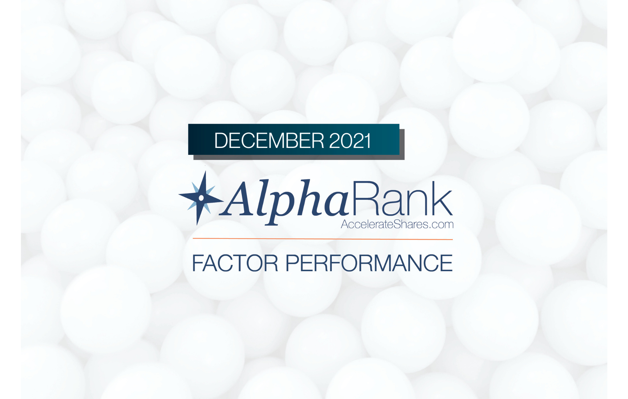 AlphaRank Factor Performance – December 2021