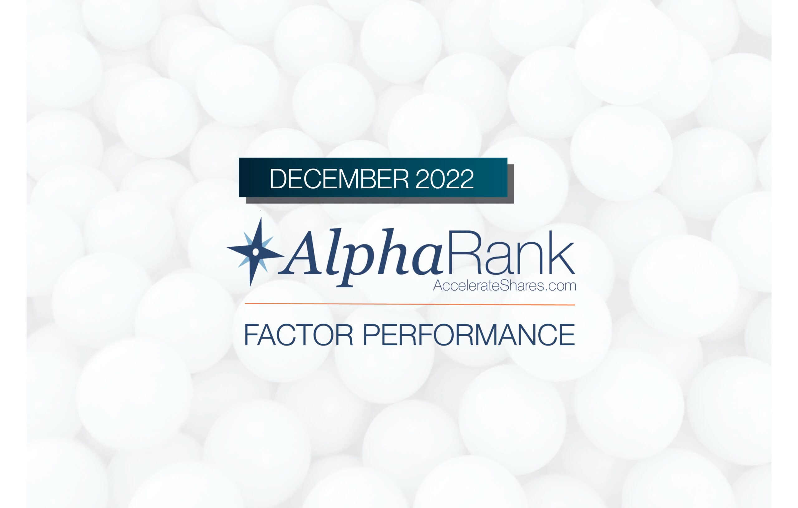 AlphaRank Factor Performance – December 2022