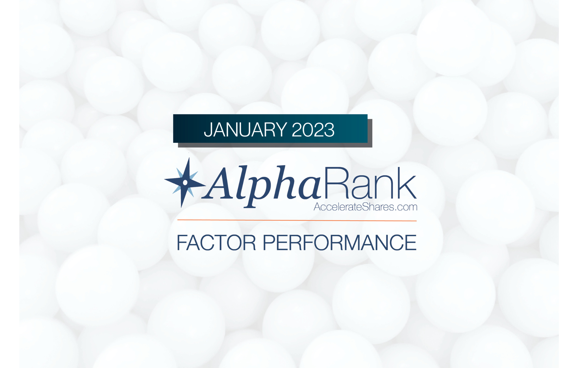AlphaRank Factor Performance – January 2023