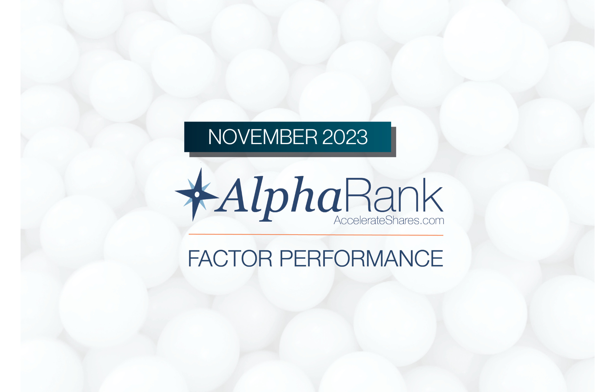 AlphaRank Factor Performance – November 2023